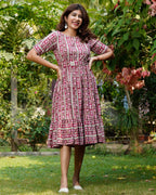 Maroon Red Pinnacle Dress