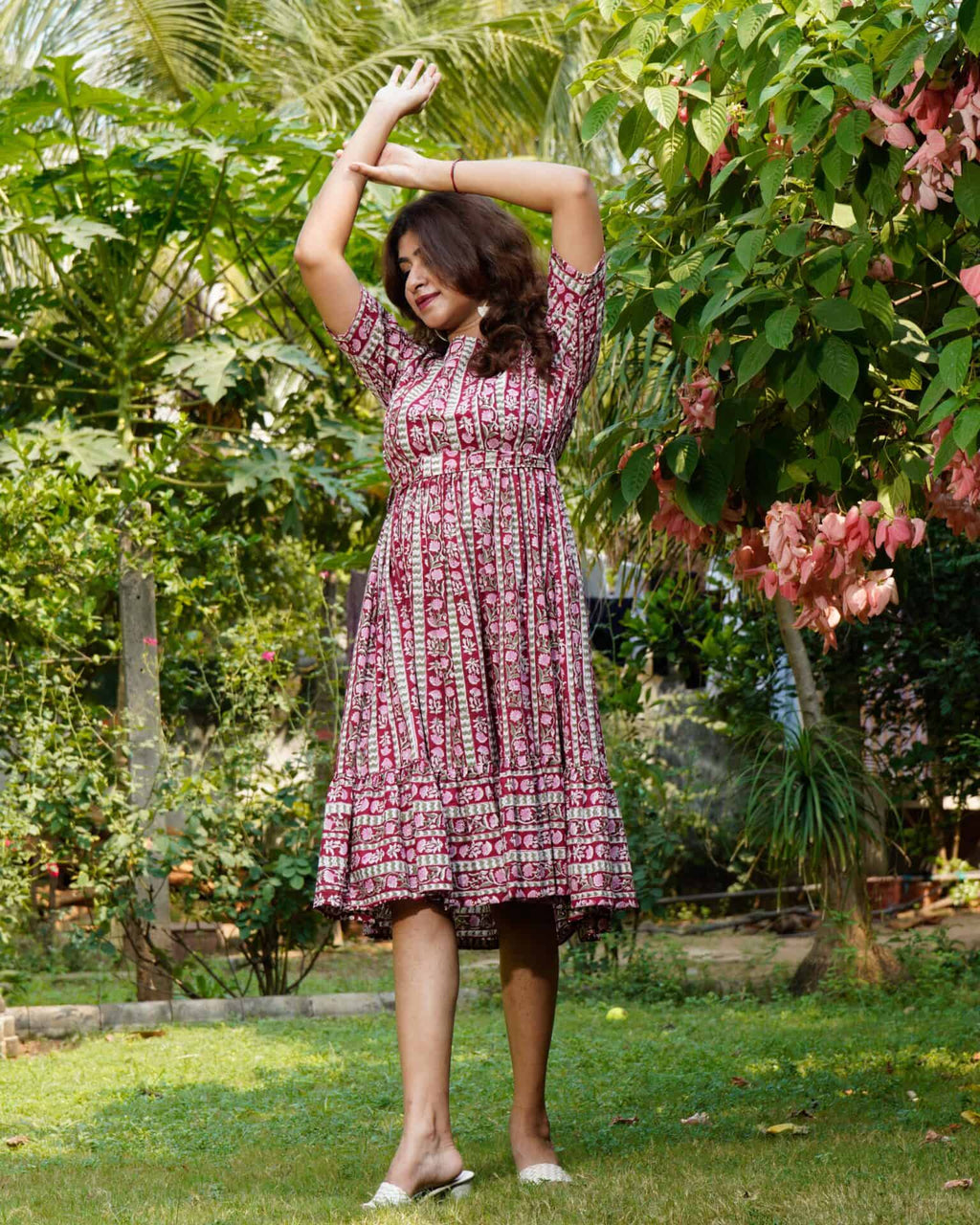 Maroon Red Pinnacle Dress