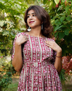 Maroon Red Pinnacle Dress