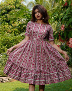 Maroon Red Pinnacle Dress