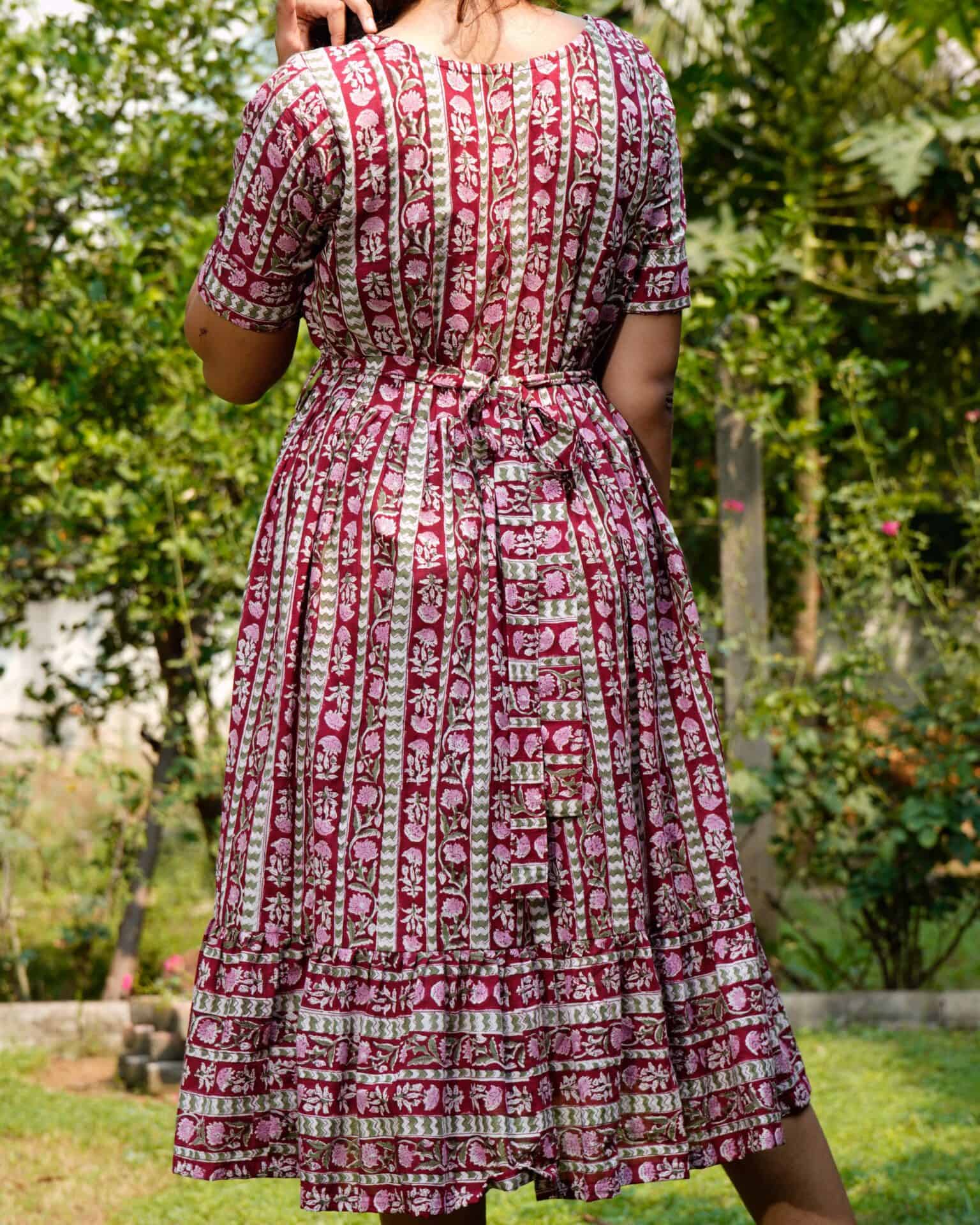Maroon Red Pinnacle Dress