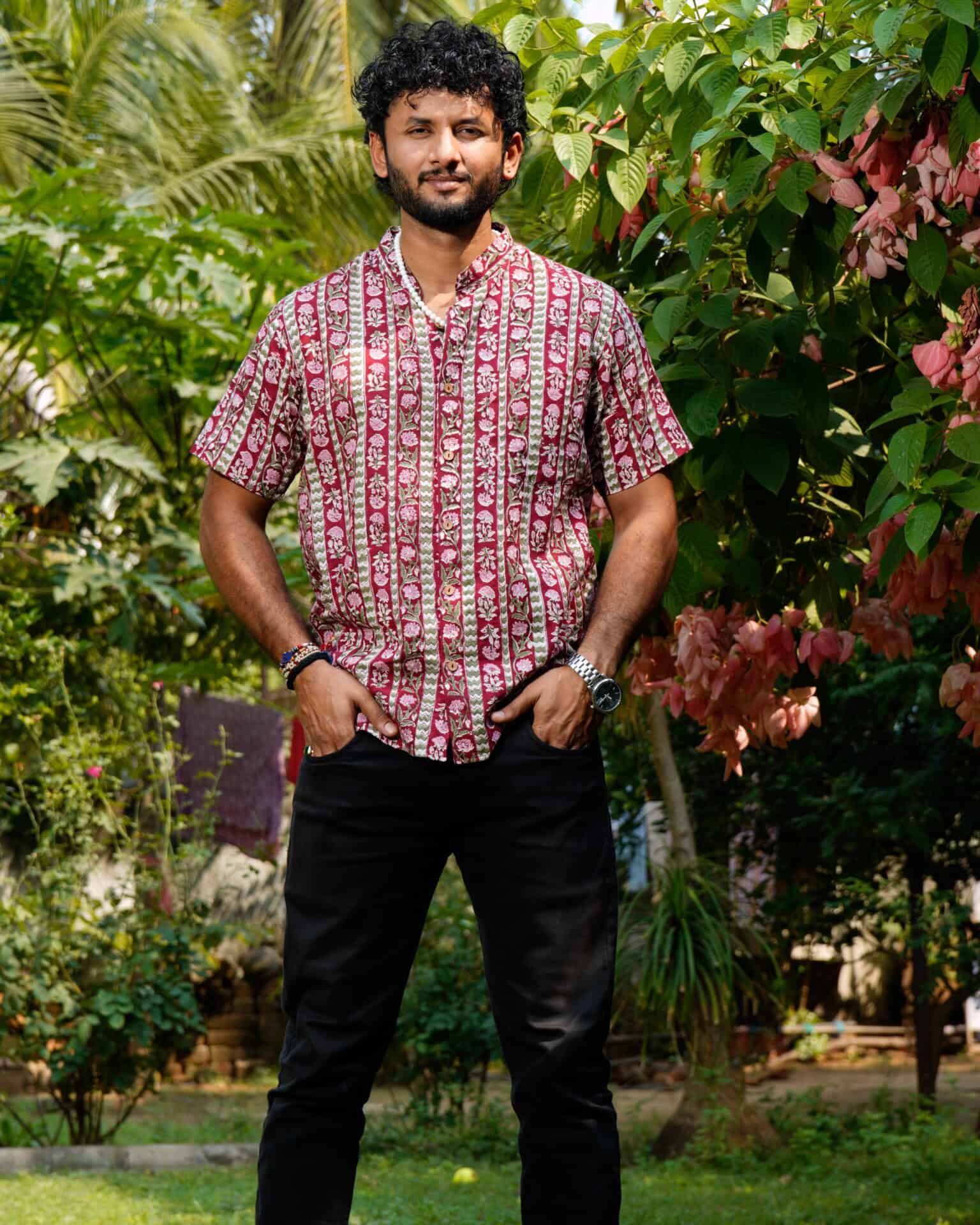 Maroon Red Pinnacle Shirt