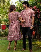 Maroon Red Pinnacle Couple