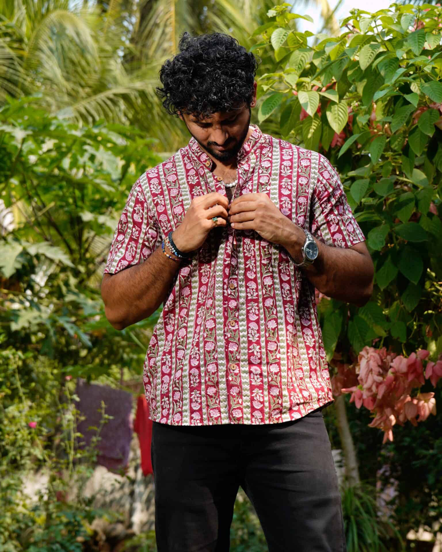 Maroon Red Pinnacle Shirt