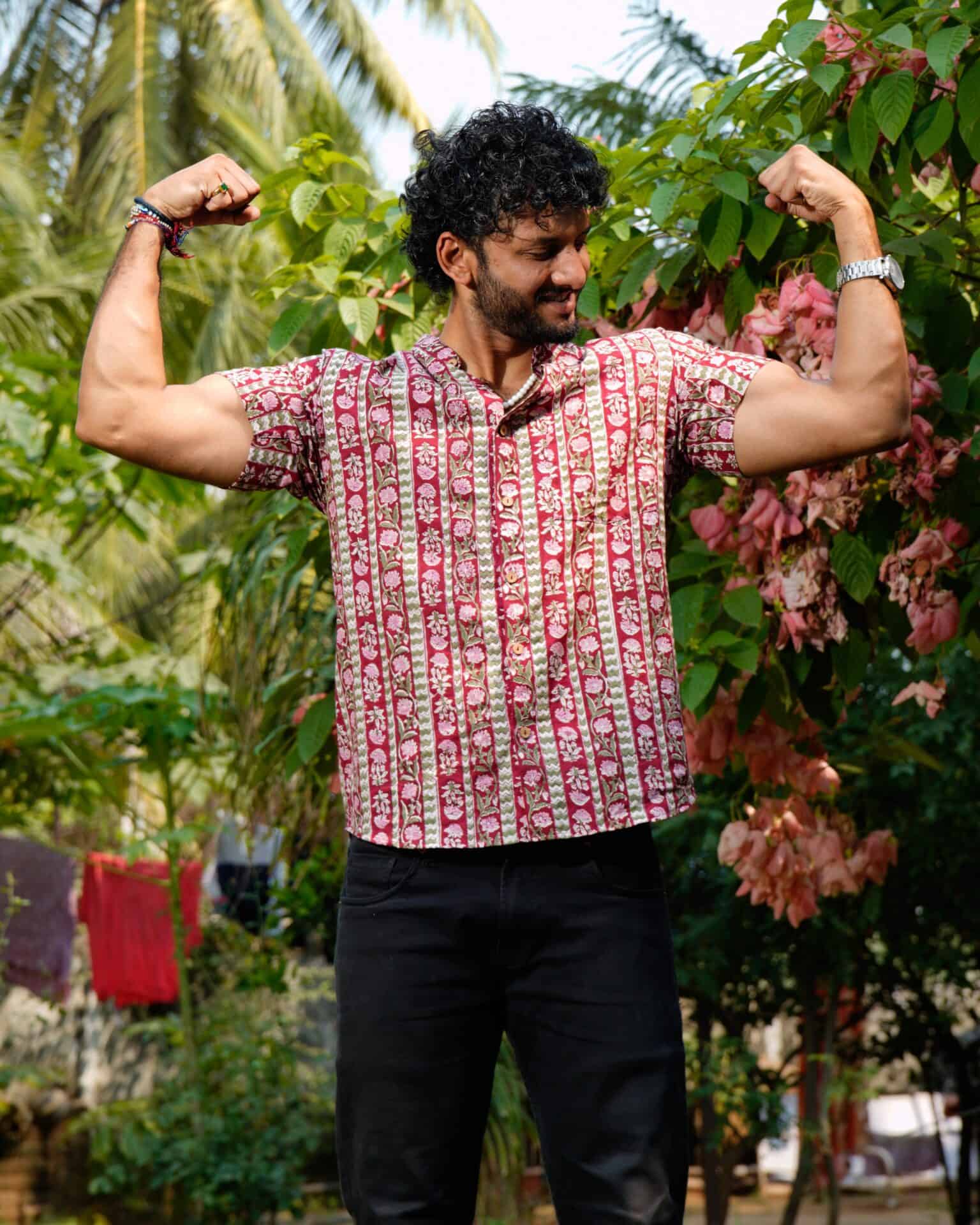 Maroon Red Pinnacle Shirt