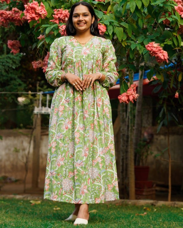 Mint Green Maternity Long Dress