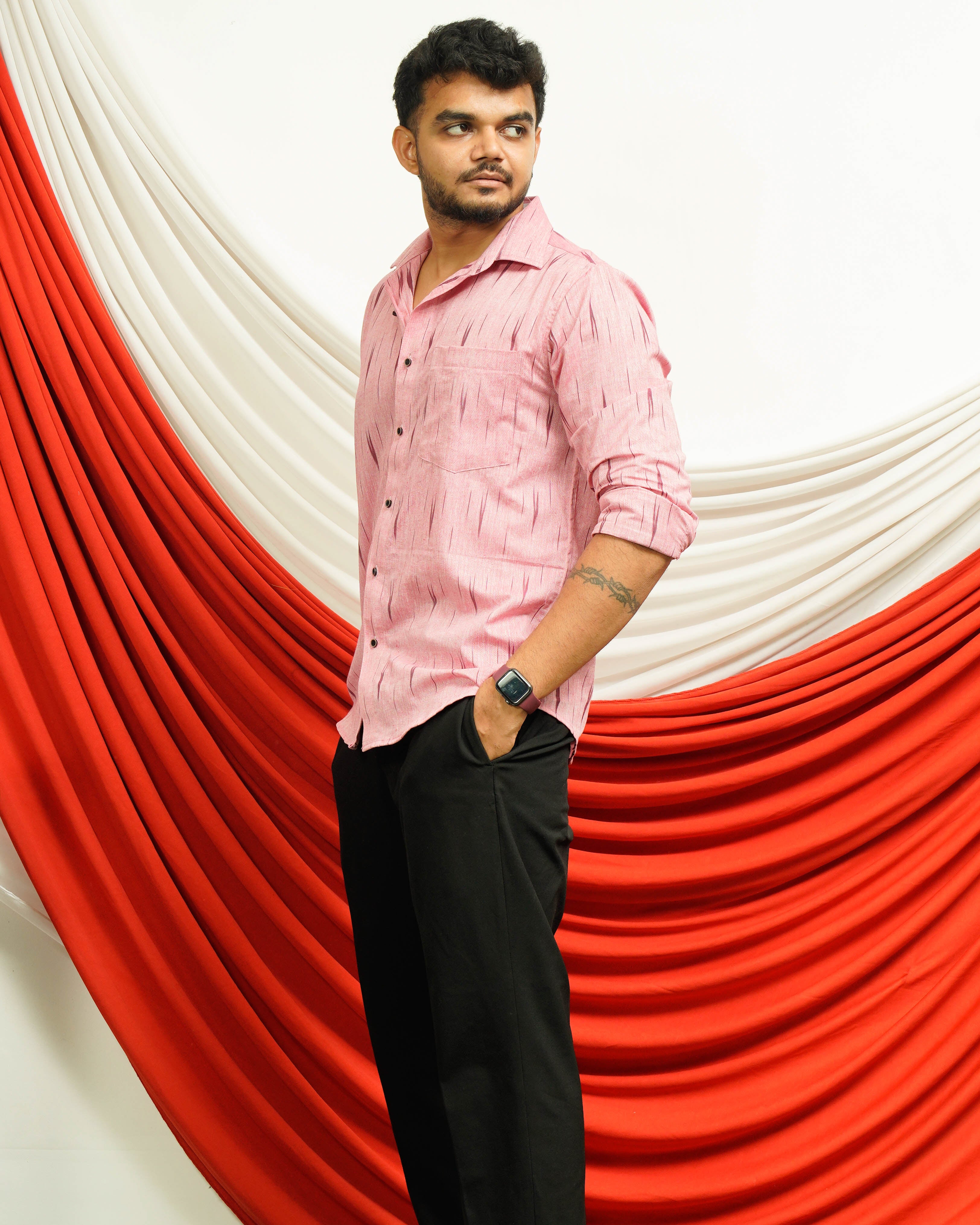 Pink Peacock Frill Plus Size Dress