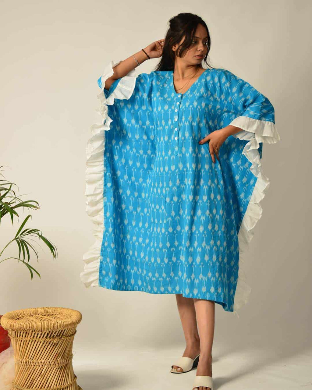 Sapphire Kaftan Nursing Dress
