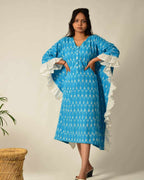 Sapphire Kaftan Nursing Dress