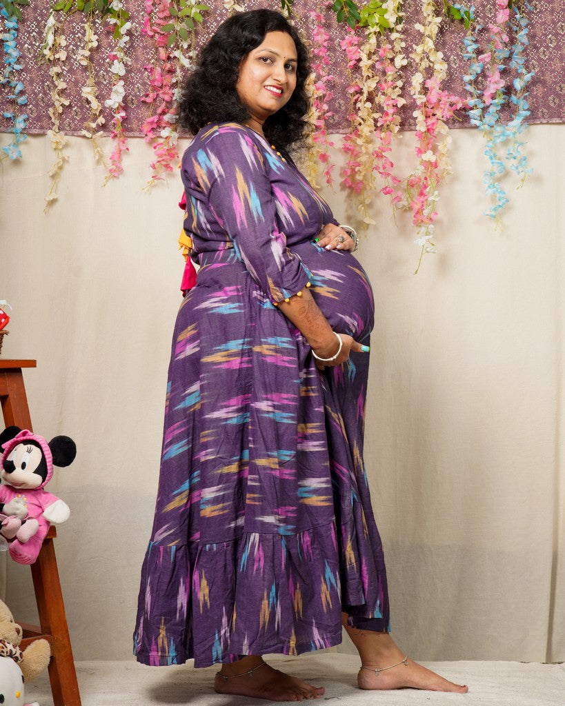 Purple Panache Maternity Dress
