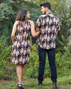 Black Kitty Halter Shift Couple Set