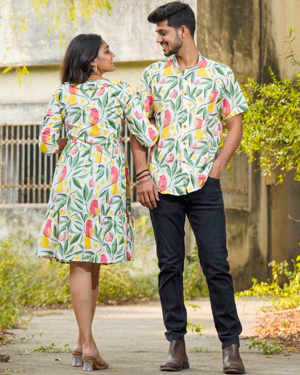 White Bird Short Couple Set