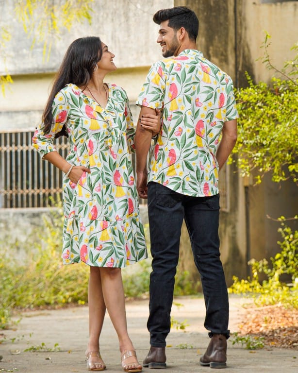 White Bird Short Couple Set