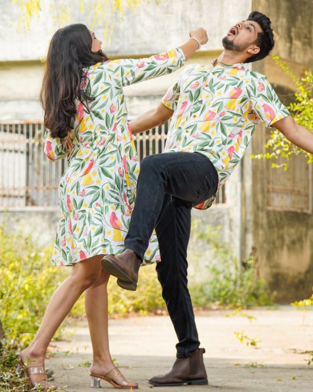 White Bird Short Couple Set