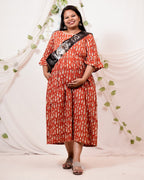 Fish Red Maternity Dress