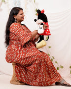 Fish Red Maternity Dress