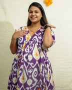 Purple Lisa Maternity Dress