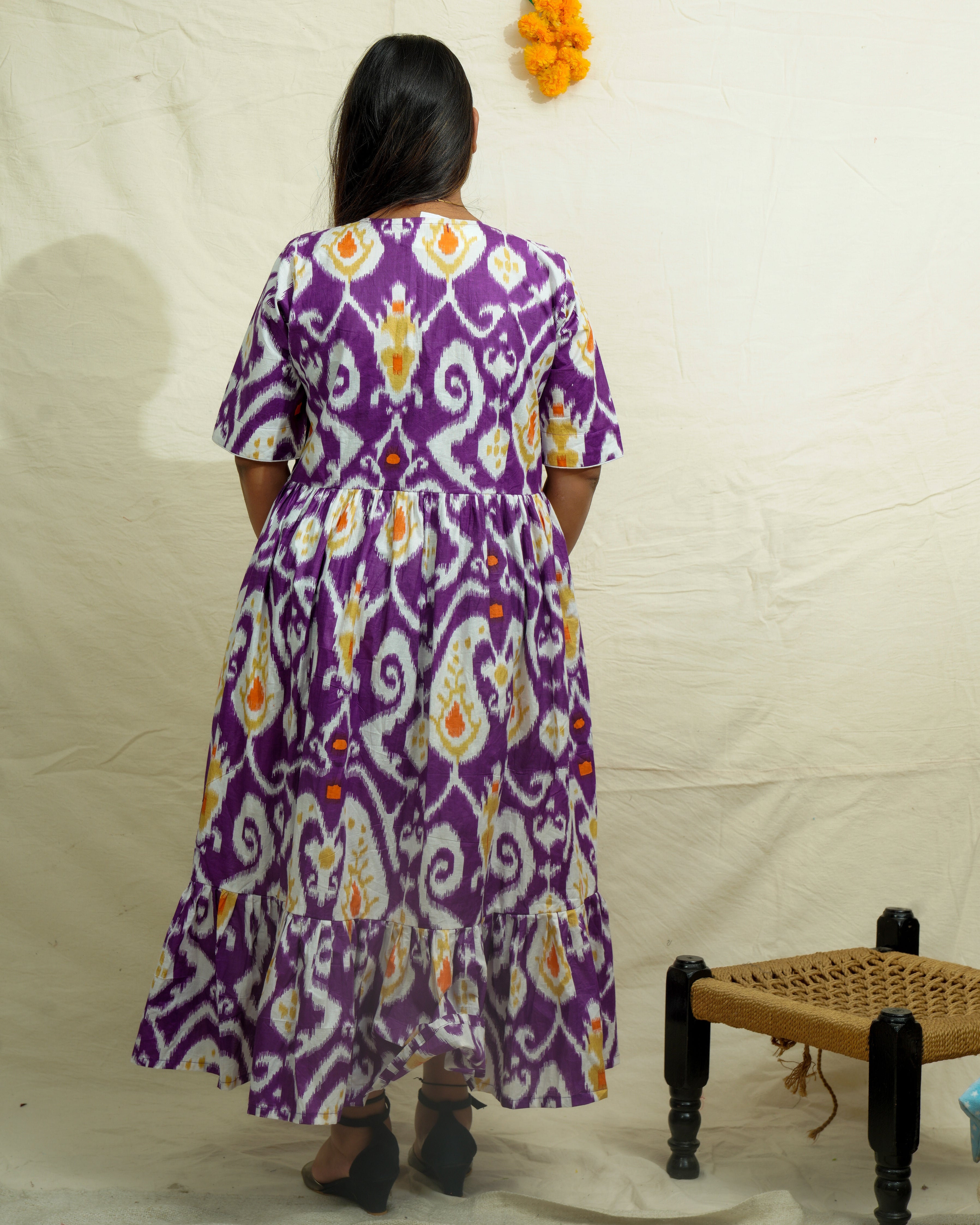 Purple Lisa Maternity Dress