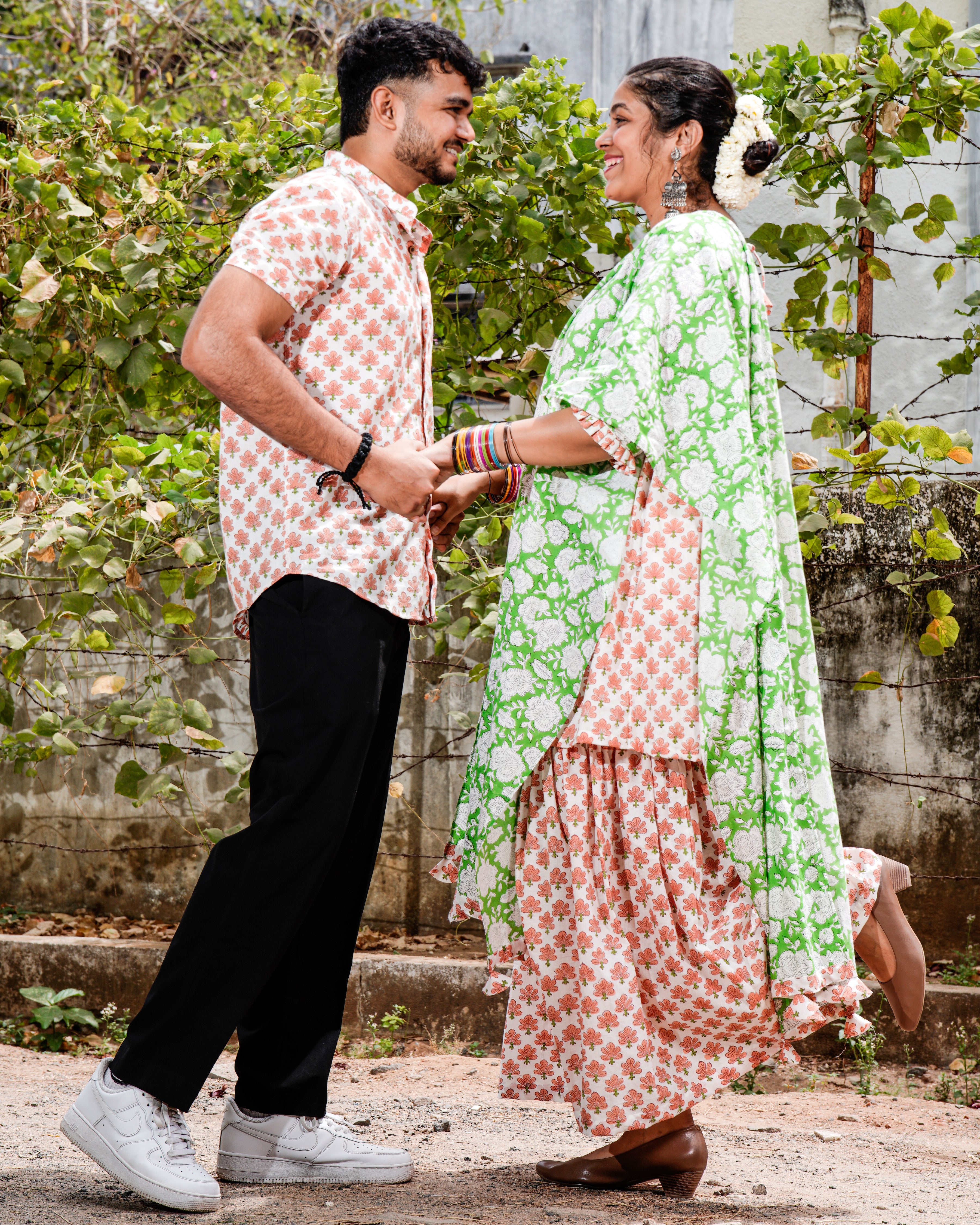 Swan White Plus Size Sharara Set