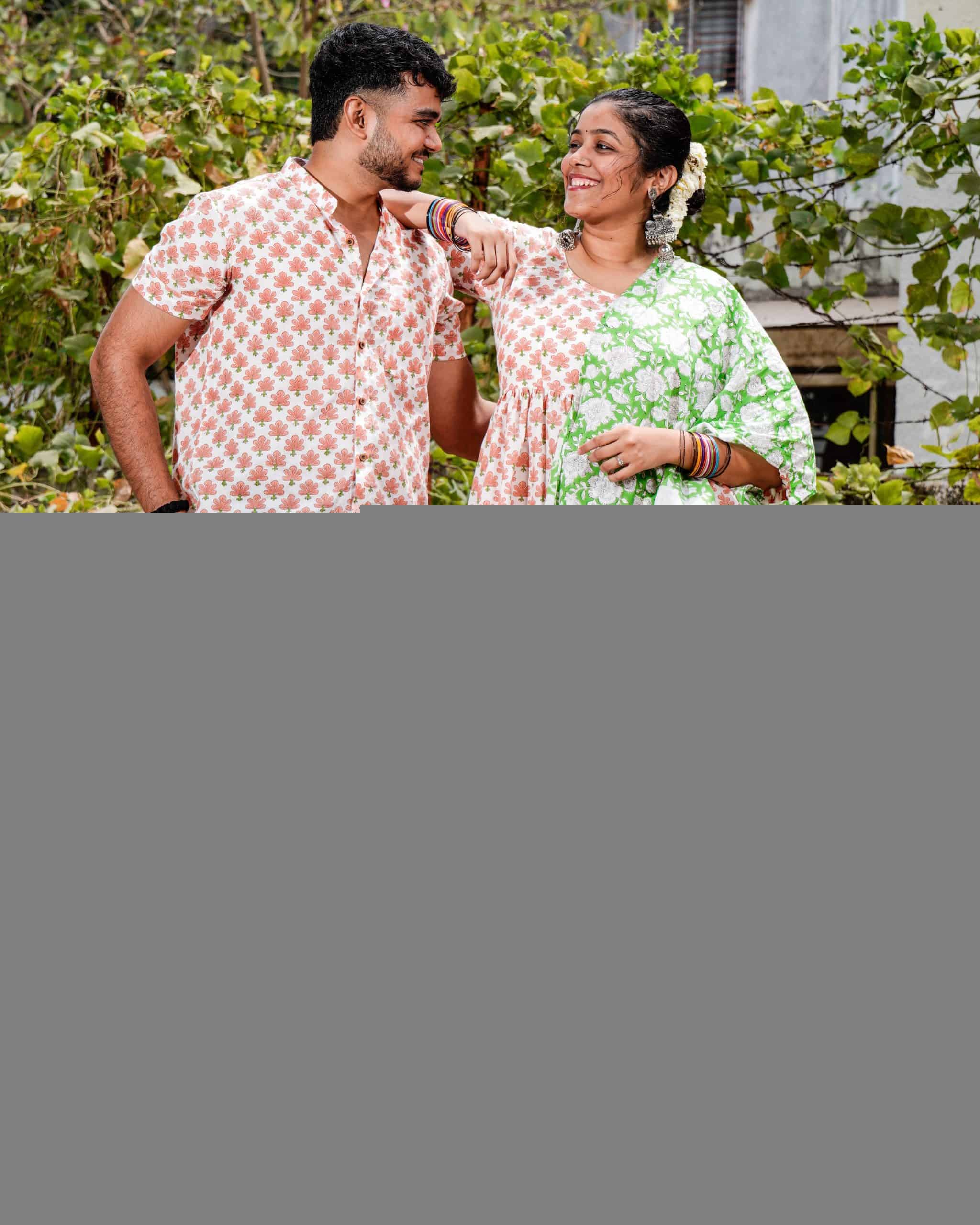 Swan White Sharara Couple Set