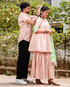 Swan White Plus Size Sharara Set