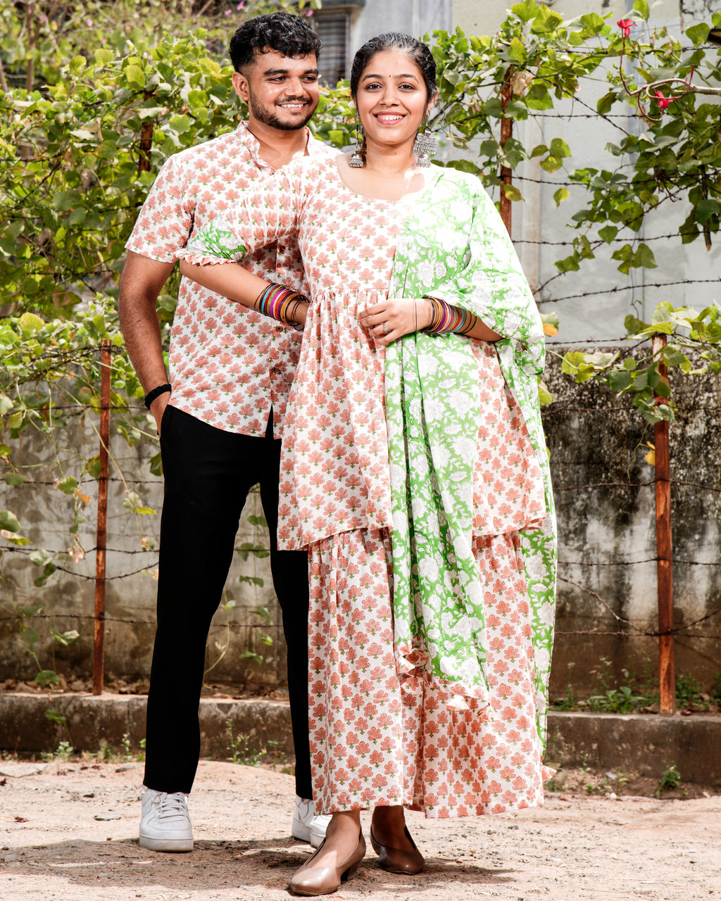 Swan White Plus Size Sharara Set