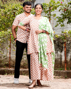 Swan White Plus Size Sharara Set