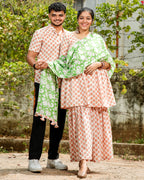 Swan White Plus Size Sharara Set