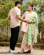 Swan White Plus Size Sharara Set