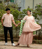 Swan White Plus Size Sharara Set