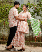 Swan White Plus Size Sharara Set