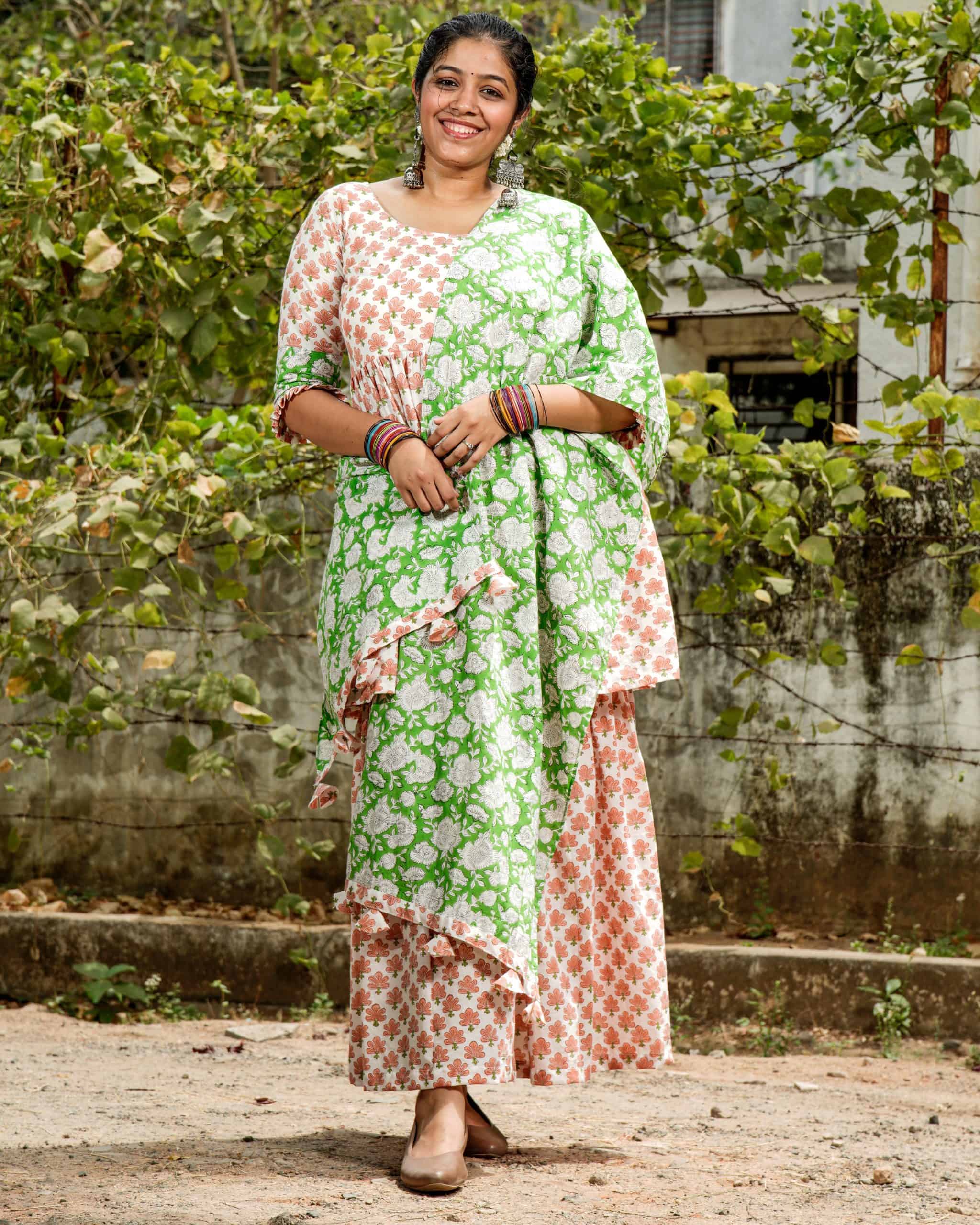 Swan White Sharara Set Main image