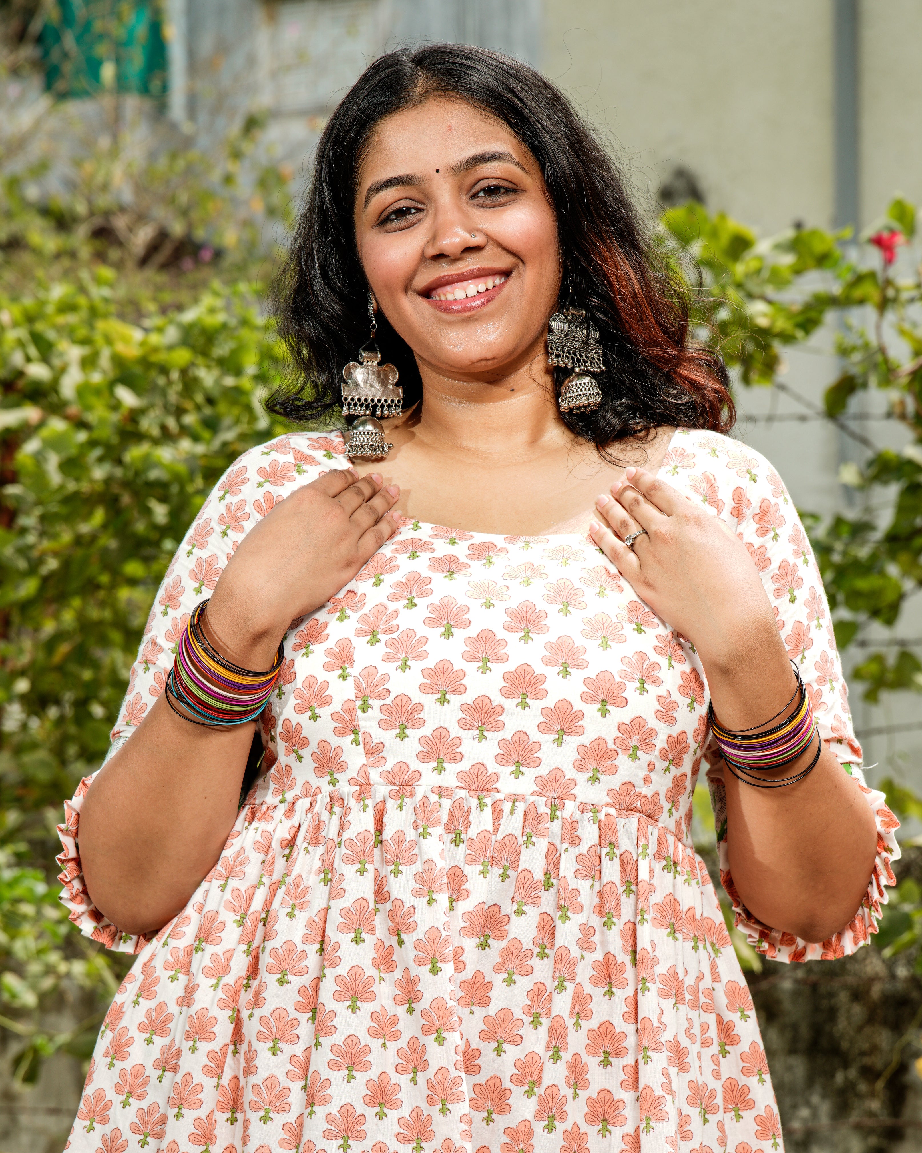 Swan White Plus Size Sharara Set