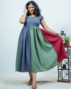 Electric Grey Maternity Dress