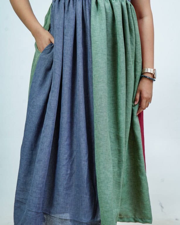 Electric Grey Maternity Dress