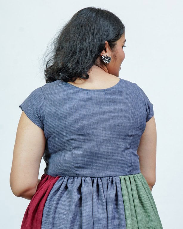 Electric Grey Maternity Dress
