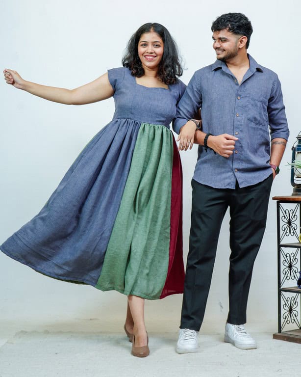 Electric Grey Couple Set
