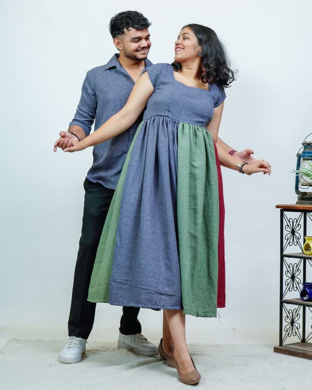 Electric Grey Couple Set