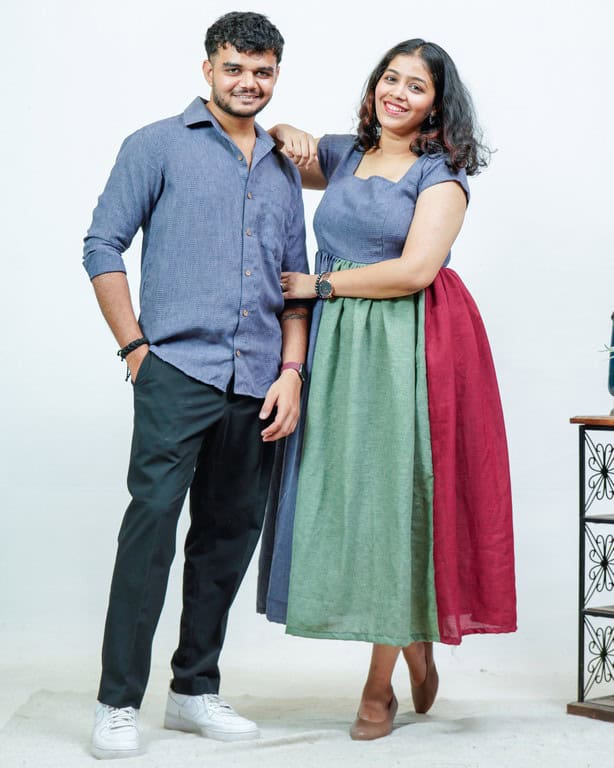 Electric Grey Couple Set