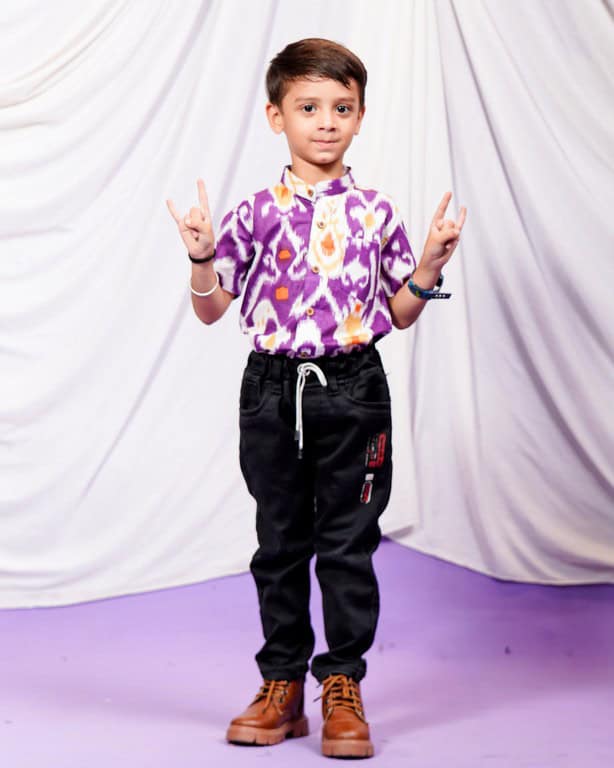 Purple Lisa Kids Shirt