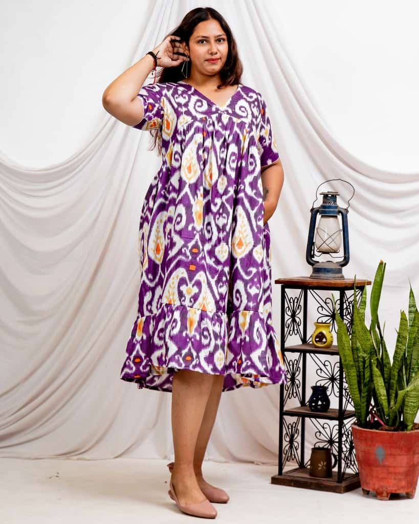 Purple Lisa Plus Size Dress