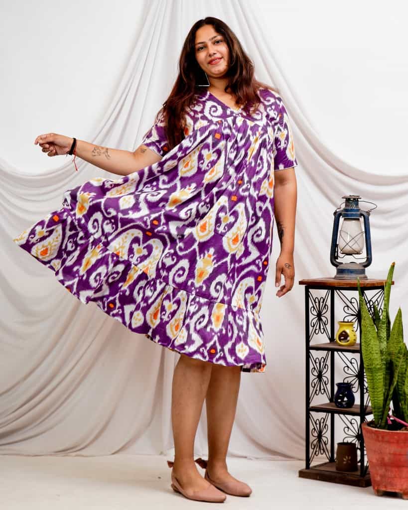 Purple Lisa Plus Size Dress