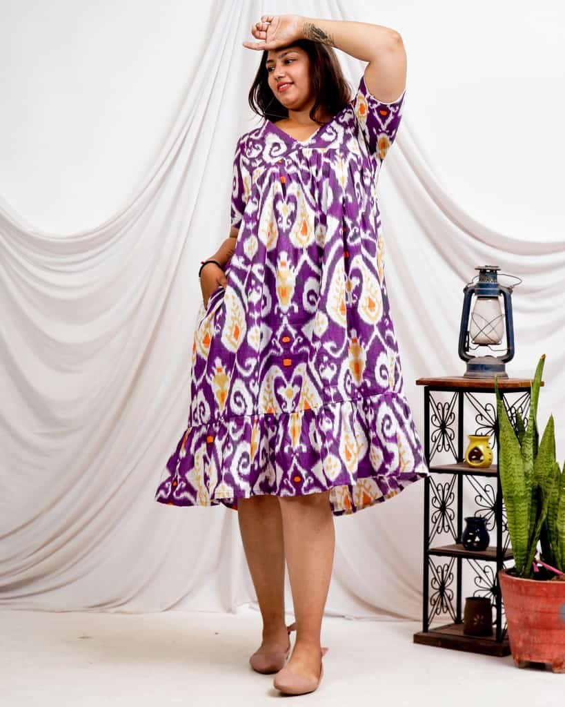 Purple Lisa Plus Size Dress