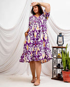 Purple Lisa Plus Size Dress