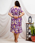 Purple Lisa Plus Size Dress