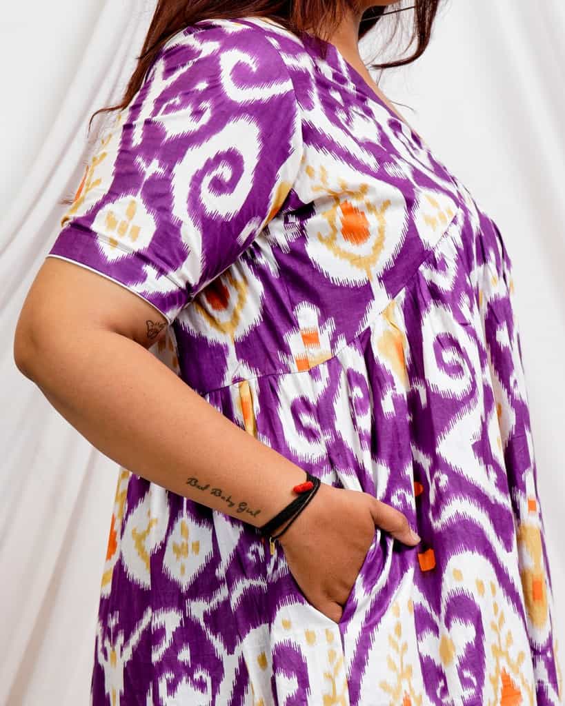Purple Lisa Plus Size Dress