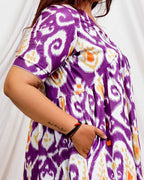 Purple Lisa Plus Size Dress