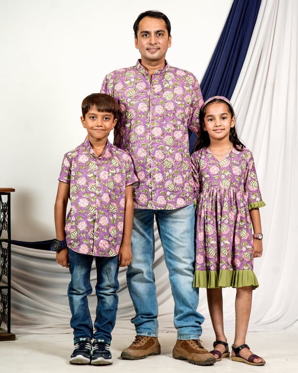 Leafing Lavender Father Kid Twining