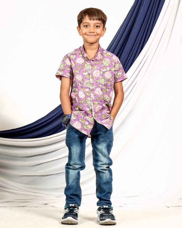 Leafing Lavender Kids Shirt