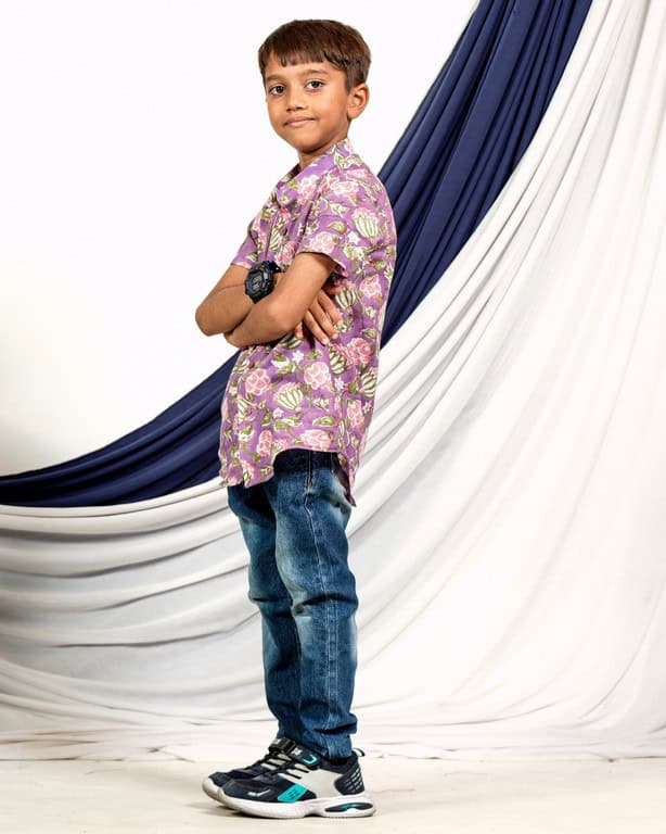 Leafing Lavender Kids Shirt